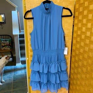 1.State Sleeveless Ruffle Tiered Dress